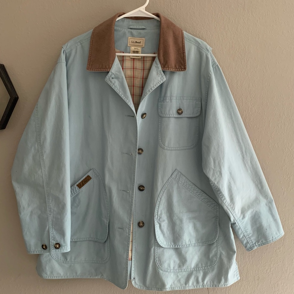 VINTAGE L.L. Bean Jacket with Corduroy Collar